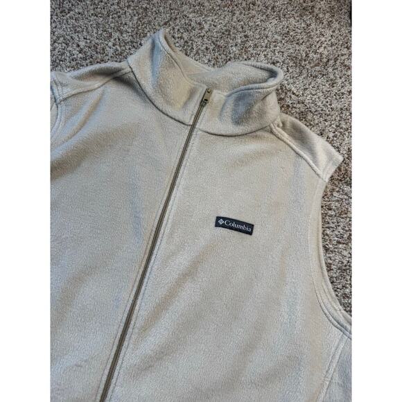 Columbia Cream Fleece vest, Mens size 3XLT - TALL - Picture 7 of 7